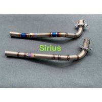 cổ pô titan sirius kèm long đền cnc