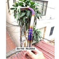 cổ pô titanium gắn wave 110 pô 2543