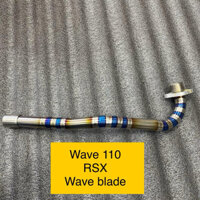 Cổ pô titanium Wave110- RSX-Wave Blade