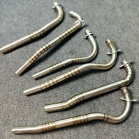 cổ pô xe Cổ Pô Inox 304 Hàn Pô Zin Tích Sâu Vân Titan Wave/Dream - Future - Sirius