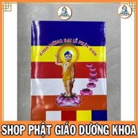 CỜ POLIME CÓ IN HÌNH PHẬT 1 BỊCH / KHOẢNG 100 TẤM CỠ 20CM X 30CM