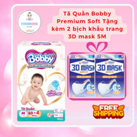 (Có Quà Tặng) Bỉm tã quần cao cấp BOBBY PREMIUM siêu mềm M60+4/L56+4/XL52+4/XXL48+4