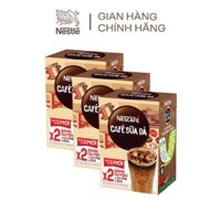 [có quà tặng] Combo 3 hộp NESCAFE cà phê sữa đá