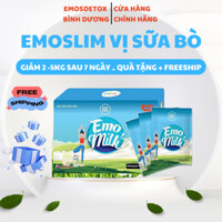 [CÓ QUÀ TẶNG] DETOX GIẢM CÂN VỊ SỮA  TÁCH BÉO EMOSLIM - HỘP 7 GÓI