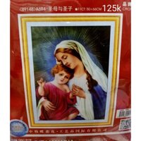 (Có quà tặng kèm) Tranh thêu chữ thập CHÚA 27