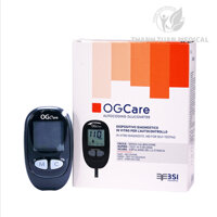 (CÓ QUÀ TẶNG) Máy đo đường huyết OGCare Italia tặng kèm 25 que test và 1 hộp bông tẩm cồn