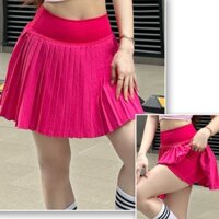 [Có Quần Bảo Hộ] Chân Váy Thể Thao Nữ 2 Lớp Xếp Ly Nhỏ Chất Xi Dù Tập Tennis, Pickleball, Chạy Bộ