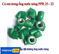 Co ren trong (Cút 90° ren trong) ống nước nóng PPR phi 25 32 – phụ kiện ống nước nóng, lạnh