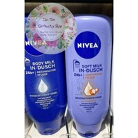 (có review) Kem xả dưỡng thể trắng da Nivea In-Dusch 400ml Đức