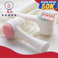 Cọ Rửa Mặt 2 Đầu massage mềm mại phong cách Hàn Quốc