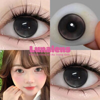 [CÓ SẴN] 2 CHIẾC KÍNH ÁP TRÒNG MÀU XÁM VIỀN ĐEN LAVA GRAY CÓ CẬN LỆCH 0.00-8.00 LENS SIÊU ĐẸP HOT DOUYIN