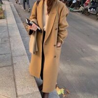 [CÓ SẴN - ẢNH THẬT] Áo măng tô dáng dài nữ phối cúc cao cấp phong cách Hàn Quốc