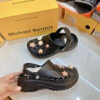 [Có sẵn] [Ảnh thật] Sục crocs 5cm sticker TC-13