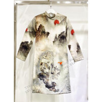 Có sẵn áo dài cách tân nam vải dày đẹp