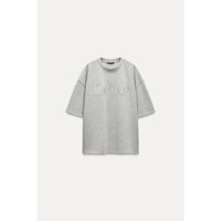 [CÓ SẴN] Áo font phun nhũ in nổi NEW YORK Zara authentic size M