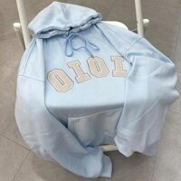 CÓ SẴN Áo Hoodie Nỉ Bông form rộng OIOI unisex nam nữ mặc được - Xanh da trời - M