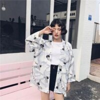 [CÓ SẲN] Áo khoác Kimono Hạc Siêu Khí Chất bigsize freesize