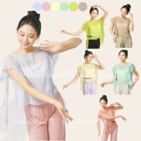 [Có sẵn] Áo múa cổ trang trung quốc AM24 - Áo tập múa trung hoa biểu diễn - Áo tay cánh tiên dài