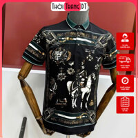 (Có Sẵn) - Áo Polo Cổ Xanh Người Cưỡi Ngựa ❤ Áo Phông Chất Cotton Dày Dặn Dáng Rộng Nam Nữ Siêu Vip745