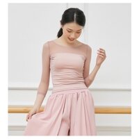 [Có Sẵn] Áo tập múa ballet cổ trang, múa đương đại, múa hiện đại phối lưới A42 - Đồ Múa Lotus