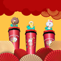 [CÓ SẴN] [📍artoydeRose📍] Ly Nước CGV SNAKE MINI BROWN & FRIENDS 2025 Dung Tích 945ml Đáng Yêu