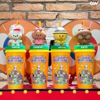 [CÓ SẴN] [📍artoydeRose📍] Ly Nước CGV x LINE FRIENDS Mini Adventure Dung Tích 946ml