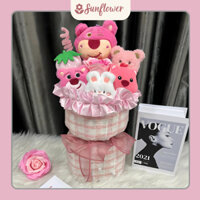 [Có Sẵn] Bó hoa gấu bông quà tặng ngày lễ.sinh nhật. kỷ yếu. ngày lễ - HG01