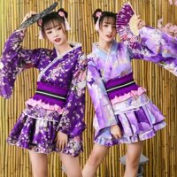 (Có Sẵn) Bộ Kimono Nữ Cách Tân, Trang Phục Yukata nữ váy ngắn phong cách trẻ trung phù hợp chụp ảnh, cosplay