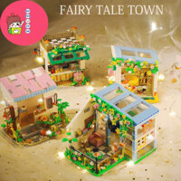 [CÓ SẴN] Bộ mô hình đồ chơi lắp ráp lego, đồ chơi xếp hình trí tuệ mô hình nhà nhỏ 3D đáng yêu THỊ TRẤN THẦN TIÊN