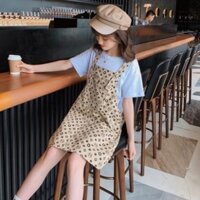 [CÓ SẴN] Bộ trang phục gồm áo và quần yếm xinh xắn hợp thời trang cho bé gái  [SET 2 ]yếm váy cho bé gái 12 tuổi