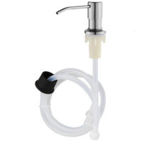 [Có sẵn] Bộ vòi xịt nước rửa chén Inox 304 gắn bồn rửa chén dây nối dài 102cm tới chai nước rửa chén lớn