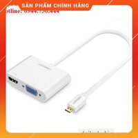 (Có sẵn) Cáp Micro HDMI sang HDMI + VGA UGREEN 30354 _Siêu rẻ