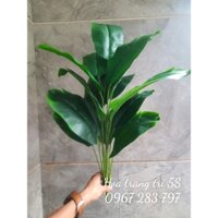 [CÓ SẴN] - Cây chuối giả/ Cây chuối cảnh Decor  Size 82cm  18 nhánh lá bóng đẹp - Cây cảnh trang trí