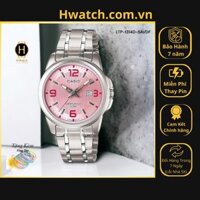 [Có sẵn] [Chính hãng 2] Đồng Hồ Nữ Casio Pin LTP-1314D-5AVDF Dây Thép Bạc Mặt Hồng