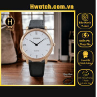 [Có sẵn] [Chính hãng 2] Đồng Hồ Nam Citizen Eco-Drive AR1133-23A Dây Da Đen Mặt Trắng Sapphire