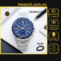 [Có sẵn] [Chính hãng 2] Đồng Hồ Nam Citizen Pin Eco-Drive CA4554-84L Dây Thép Vỏ Xanh Mặt Xanh Dương