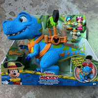 [Có sẵn, Chính hãng] Đồ chơi khủng long bạo chúa cỡ lớn Disney Junior Mickey Mouse Funhouse Roarin' Safari Dino