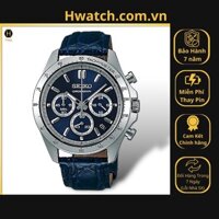 [Có sẵn] [Chính hãng]  Đồng Hồ Nam Seiko Quartz Chronograph Tachymeter Spirit SBTR019 Mặt Xanh Lam HwatchAuthentic