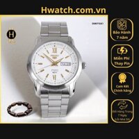 [Có sẵn] [Chính hãng]  Đồng Hồ Nam Seiko Automatic SNKP15K1 Dây Thép Vỏ Trắng Mặt Trắng  HwatchAuthentic