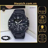 [Có sẵn] [Chính hãng]  Đồng Hồ Nam Casio Pin ECB-10DC-1ADF Dây Thép Đen Mặt Đen Hwatch.vn