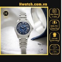 [Có sẵn] [Chính hãng] Đồng Hồ Nữ Bulova Pin 96R215 Dây Thép Vỏ Trắng Mặt Xanh