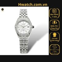 [Có sẵn] [Chính hãng] Đồng Hồ Nữ Citizen Pin EU6060-55D Dây Thép Trắng Mặt Trắng Khảm Trai HwatchAuthentic