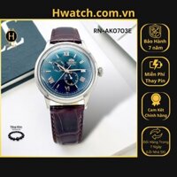 [Có sẵn] [Chính hãng]  Đồng Hồ Nam Orient Automatic RN-AK0703E Dây Da Vỏ Trắng Mặt Đen HwatchAuthentic