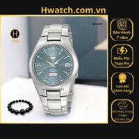 [Có sẵn] [Chính hãng]  Đồng Hồ Nam Seiko Automatic SNK621K1 Dây Thép Vỏ Trắng Mặt Xanh Pastel Hwatch.vn