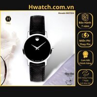 [Có sẵn] [Chính hãng] Đồng Hồ Nữ Pin 0607204 Movado Dây Da Vỏ Trắng Mặt Đen Hwatch.vn