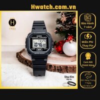 [Có sẵn] [Chính hãng]  Đồng Hồ Nam Casio Pin LA-20WH-1A Dây Nhựa Đen Mặt Trắng Hwatch.vn