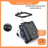 CÓ SẮN - CHÍNH HÃNG - VALI KÉO DU LỊCH CHO BÉ KIÊM XE ĐẨY Q-BOX - FULL QUÀ TẶNG