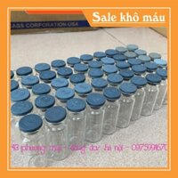 (có sẵn) Combo 100 lọ thủy tinh nắp cao su 10ml màu trắng