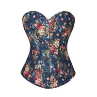 [Có Sẵn] Corset Định Hình Họa Tiết Hoa Phong Cách retro Cho Nữ