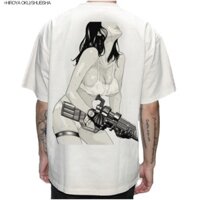 ((Có sẵn Cotton nguyên chất) THE SUGAR PUNCH GANTZ Áo thun ngắn tay thông thường dành cho nam nữ cùng phong cách